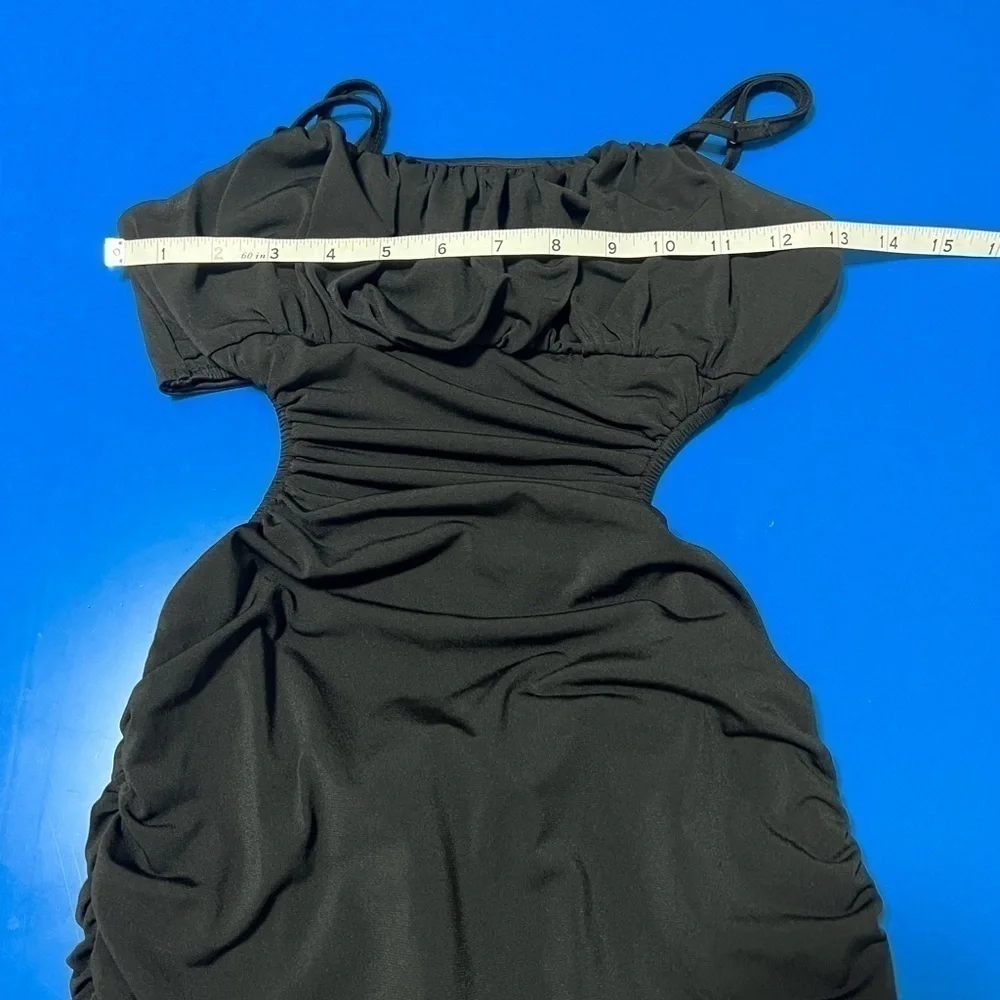- Sky to Moon Ruched Cut Out Girl’s Mini Dress. Like New. Size M